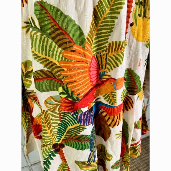 Farm Rio Forest Birds Mini Dress XS - Picture 7 of 13